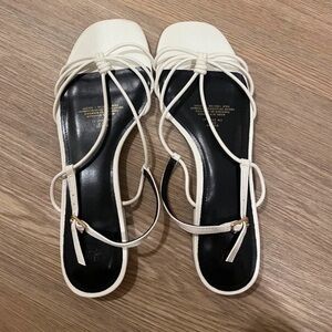 H&M Cream Strappy Heels